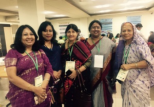 Representatives of women networks taking part