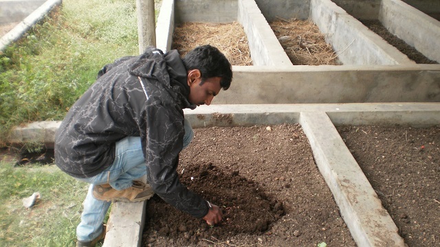 Achintya at his farm